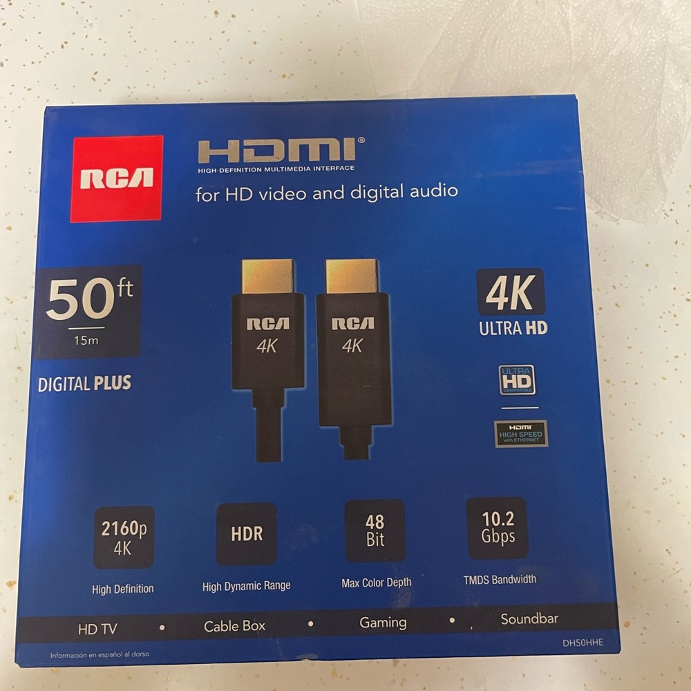 RCA HDMI High Definition Multimedia Interfaced 50 FT Cable